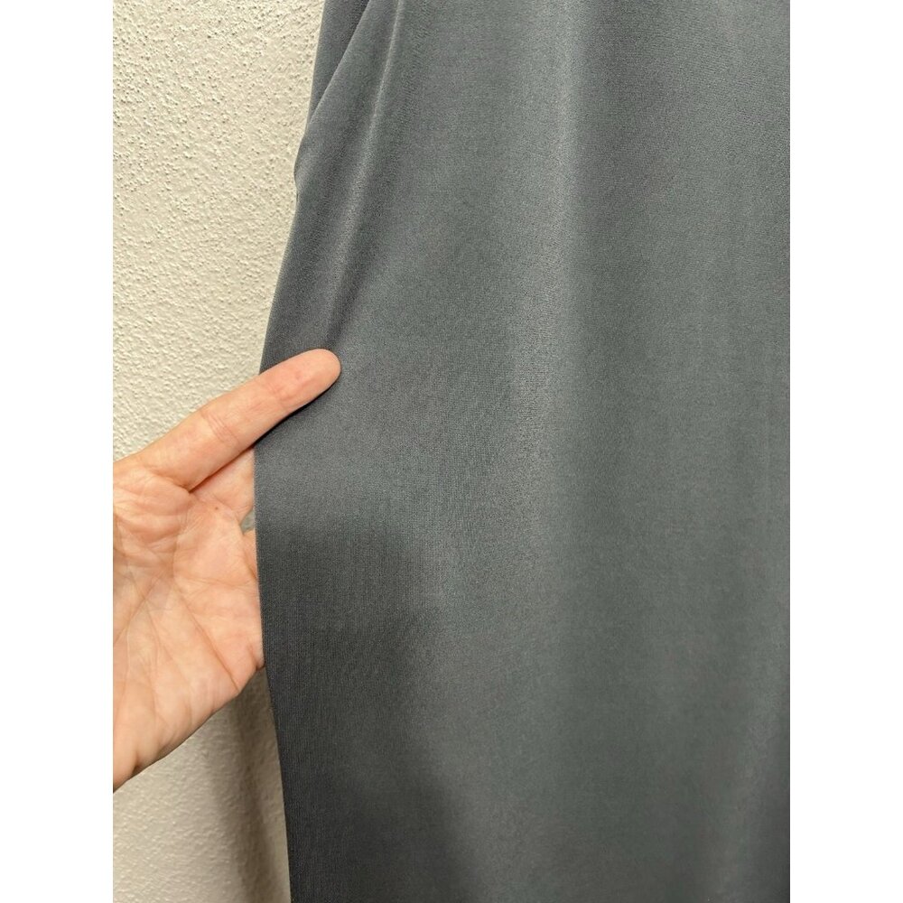 Susan Graver Liquid Knit Pull-On Pants Size Large Grey Elastic Waist Office - Picture 4 of 9